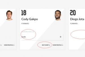 体育赛事-❤️利物浦官网仍保留若塔资料，仅有简介没有数据和球衣购买选项