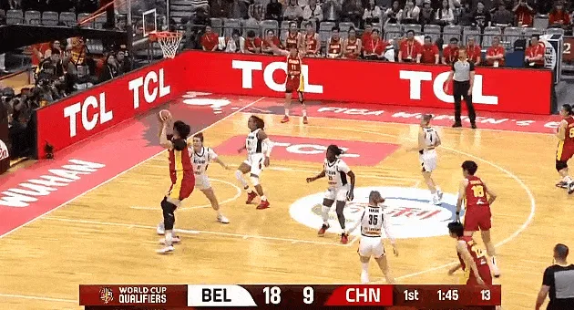 华体会体育官方是国米赞助商-张子宇篮下接球强攻打进，中国女篮追至11-18落后比利时